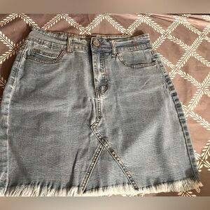 Womens fashion nova denim skirt size small